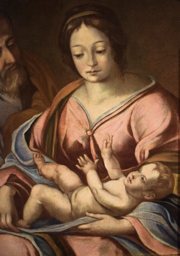 Paintings & Drawings  - &quot;Holy Family - Emiliano-Romagnola school -  early 17th century